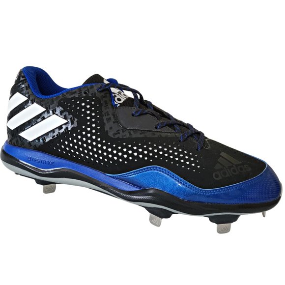 adidas Other - Adidas Men's Q16482 PowerAlley 4 Metal Baseball Cleats Size 14 Black/Blue